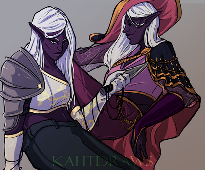 Drow twins for u/morffeus
